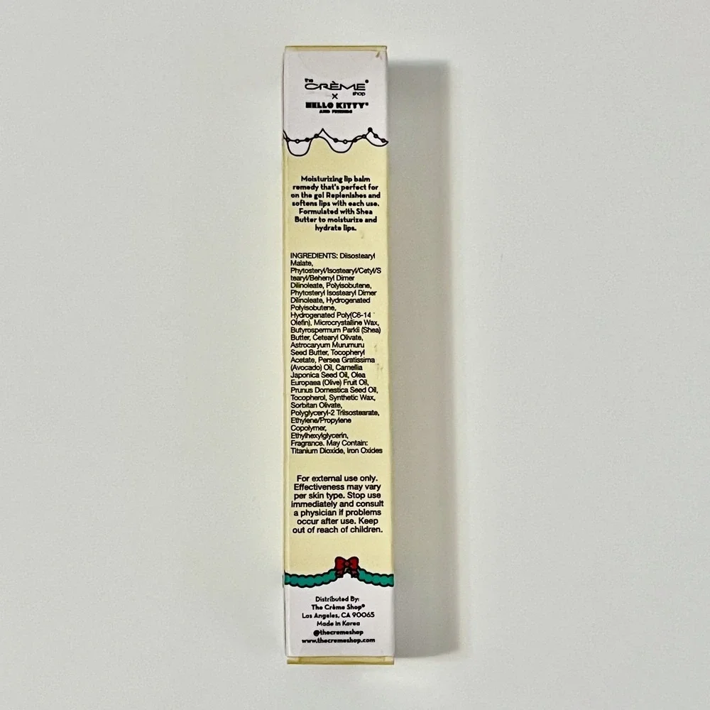 The Crème Shop Hello Kitty Moisture Remedy Lip Balm Hot Cocoa Shea Butter